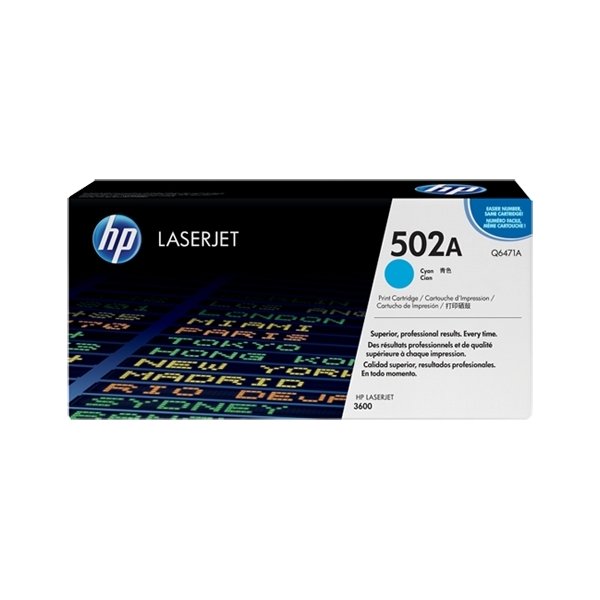HP 502A/Q6471A lasertoner, blå, 4000 s