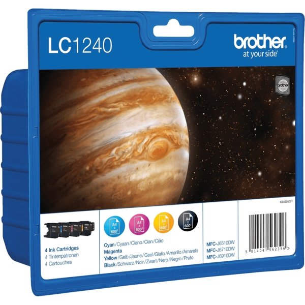 Brother LC1240VALBPDR bläckpatroner, flerpack