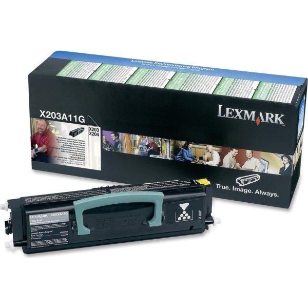 Lasertoner Lexmark X203A11G Svart 2500 s