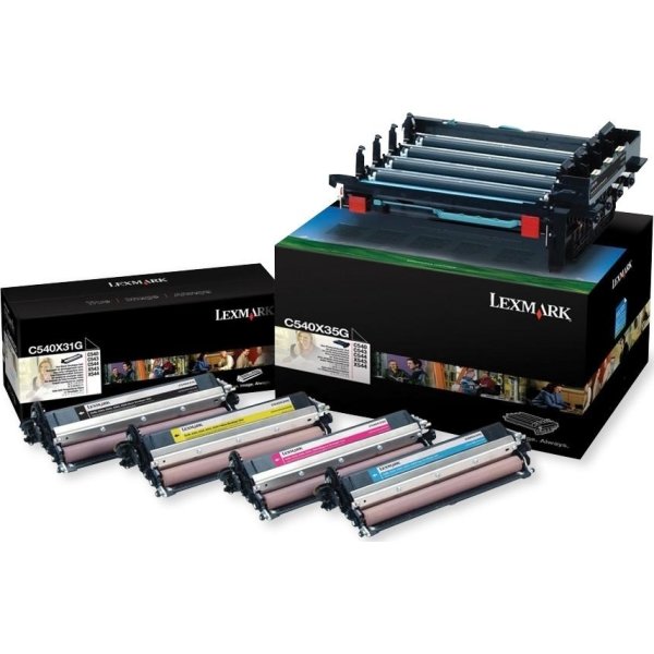 Lexmark C540X74G lasertromler sort og farve, 30000