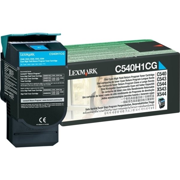 Lexmark C540A1CG lasertoner, blå, 1000s