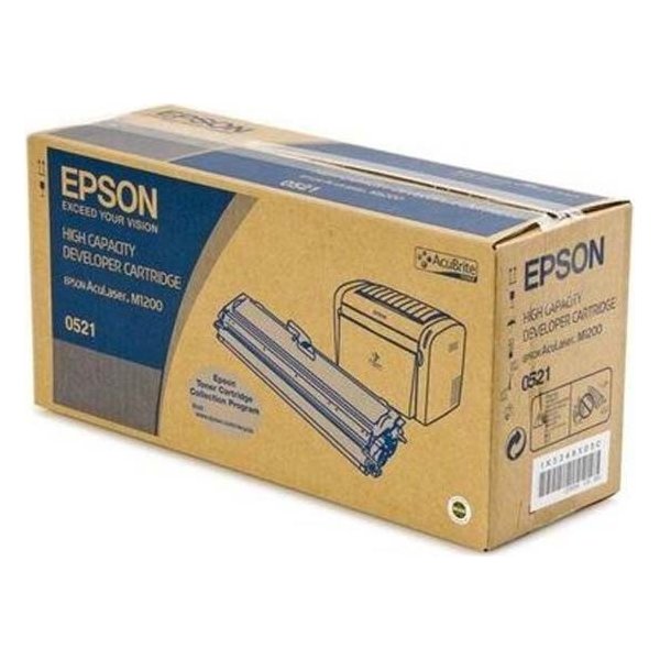 Epson C13S050521 lasertoner, sort, 3200s