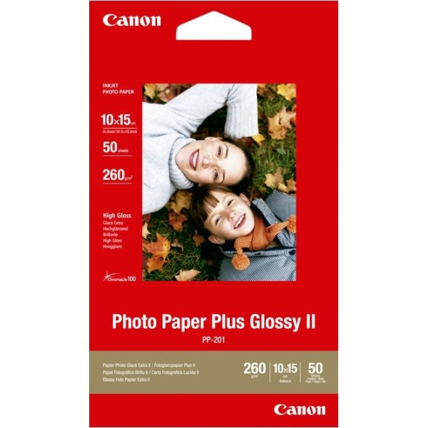Canon PP-201 blankt fotopapper, 10x15 cm / 260 g /