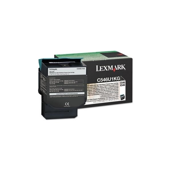 Lexmark C546U1KG lasertoner, sort, 8000s