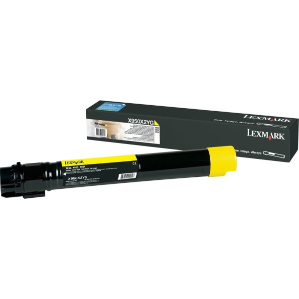 Lasertoner Lexmark C950X2YG Gul 24 000 sidor