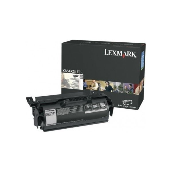 Lasertoner Lexmark X651H31E Svart 25 000 sidor