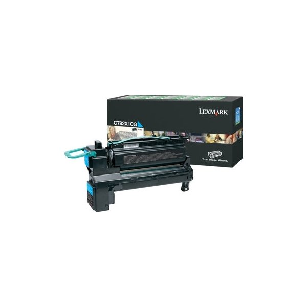 Lasertoner Lexmark X792X1CG HC Blå 20 000 sidor