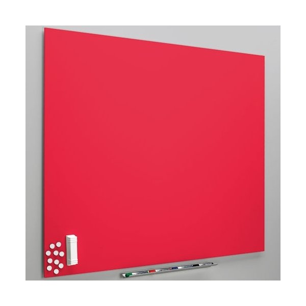 Vanerum Diamant whiteboard 118x200, rød