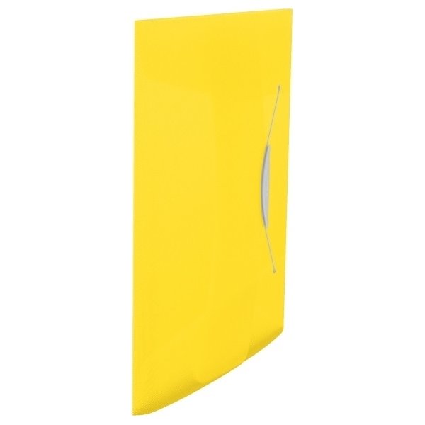 Esselte Vivida elastikmappe A4, med klap, gul