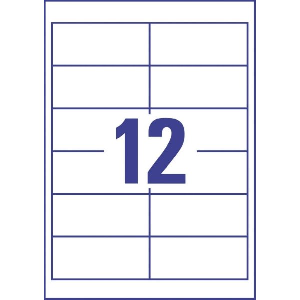 Avery L7164-100 Q.P. adressetiketter, 63,5x72 mm