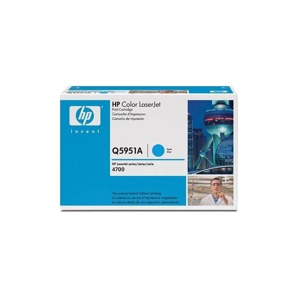 HP 643A/Q5951A lasertoner, blå, 10 000 s