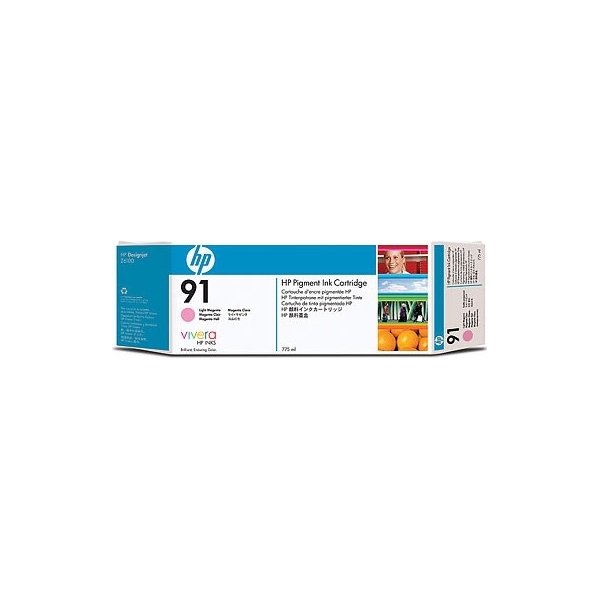 HP nr 91/C9471A bläckpatron, ljus magenta, 775ml