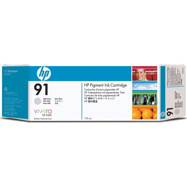 HP nr 91/C9465A bläckpatron, fotosvart, 775 ml