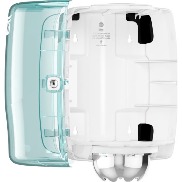 Tork M2 Dispenser Aftørringspapir, turkis/hvid