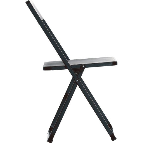 Slim fällbara stol svart H78xD51xB44 cm