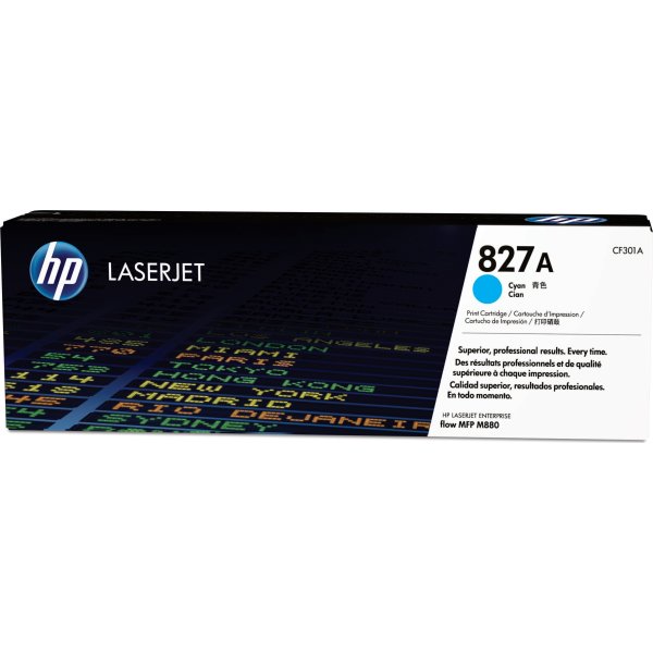 HP 827A/CF301A lasertoner, blå, 32 000 s