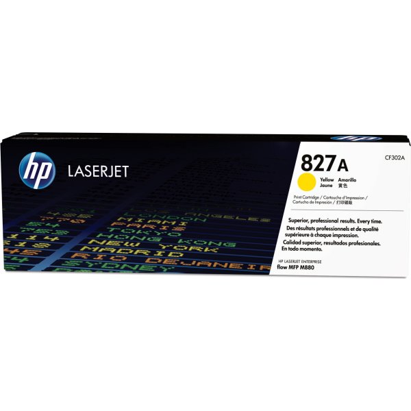HP 827A/CF302A lasertoner 32 000 s, gul
