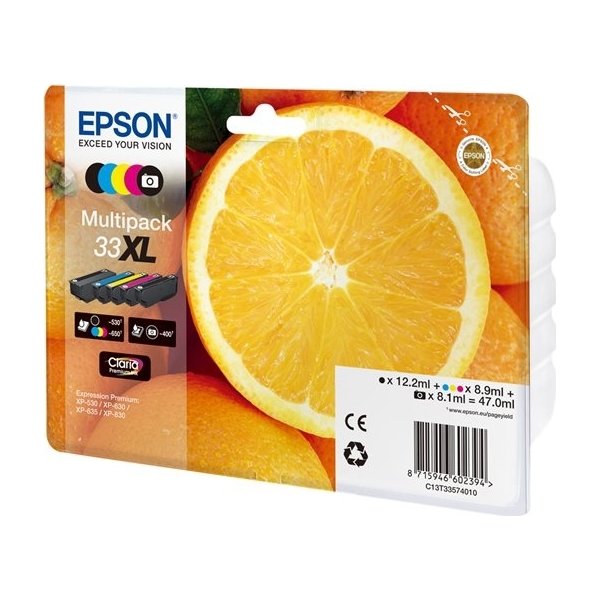 Epson 33 bläckpatroner, XL flerpack