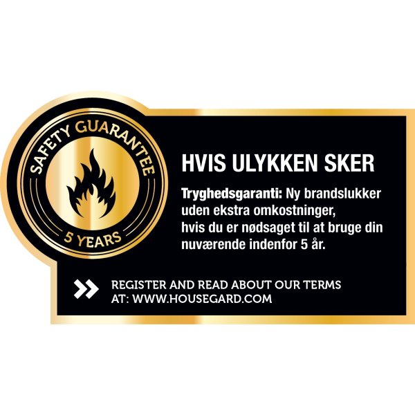 Housegard pulversläckare | 2 kg | Röd