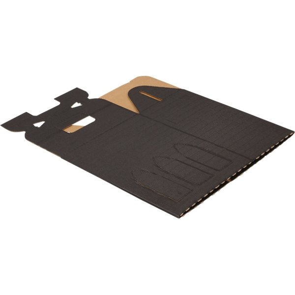 Vinkartong 6 flaskor Wellpapp Svart