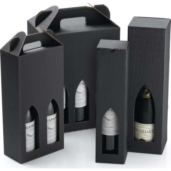 Vinkartong Magnum Wellpapp Svart