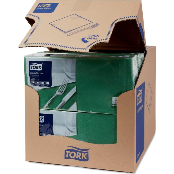 Tork Frokostservietter, 2-lags, grøn, 200 stk.