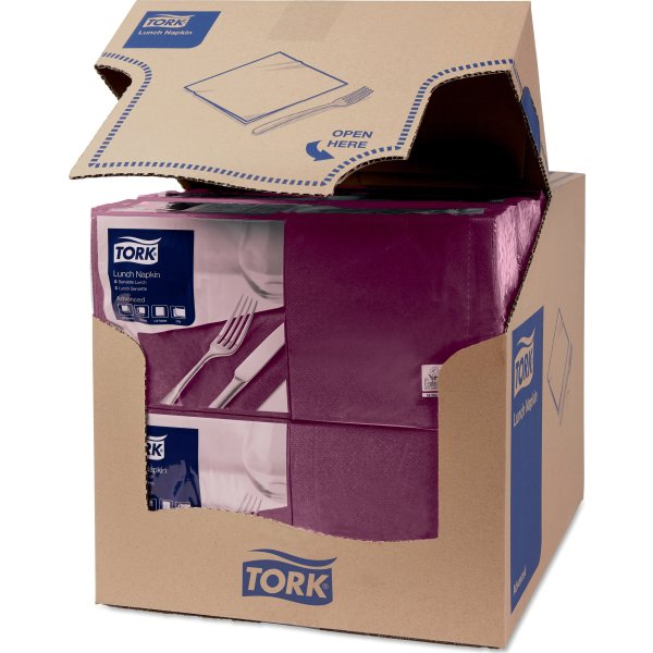 Tork Frokostservietter, 2-lags, lilla, 200 stk.