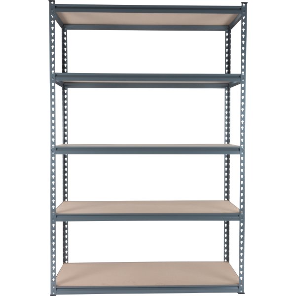 Stålhylla 5 hyllor, 300 kg, 180x120x47 cm