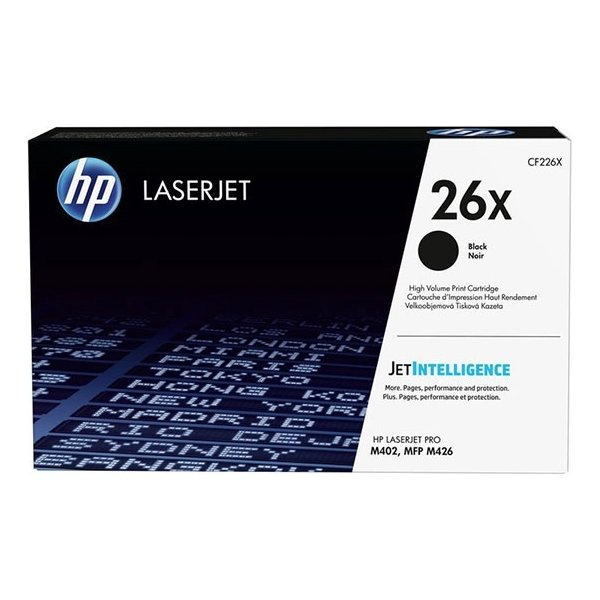 HP 26X/CF226XD lasertoner, svart, 9000 s, 2-pack