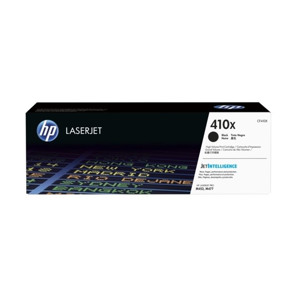 HP 410X/CF410XD lasertoner, svart, 6500 s, 2-pack