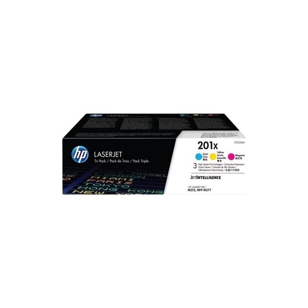 HP 201X/CF253XM lasertoner CMY, 2300 s, 3-pack
