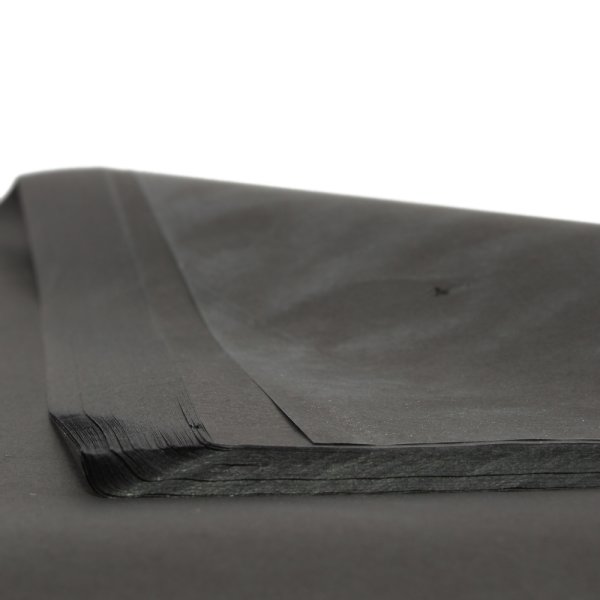 Silkespapper 50x75 cm, svart, 480 ark