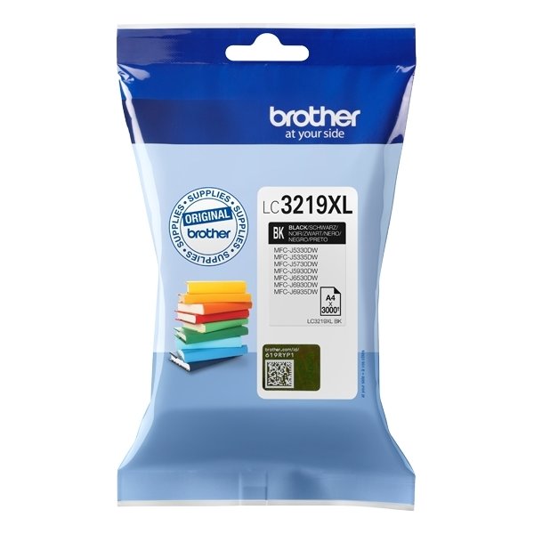 Brother LC3219XLBK XL blækpatron, sort, 3000s