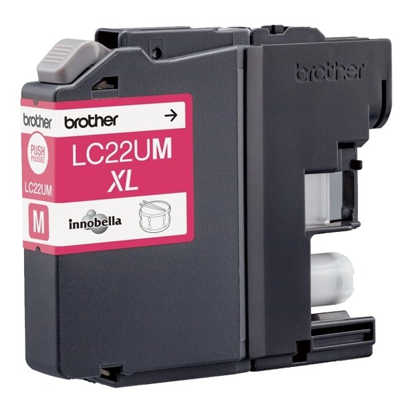 Brother LC22UM XL bläckpatron, magenta, 1200 s