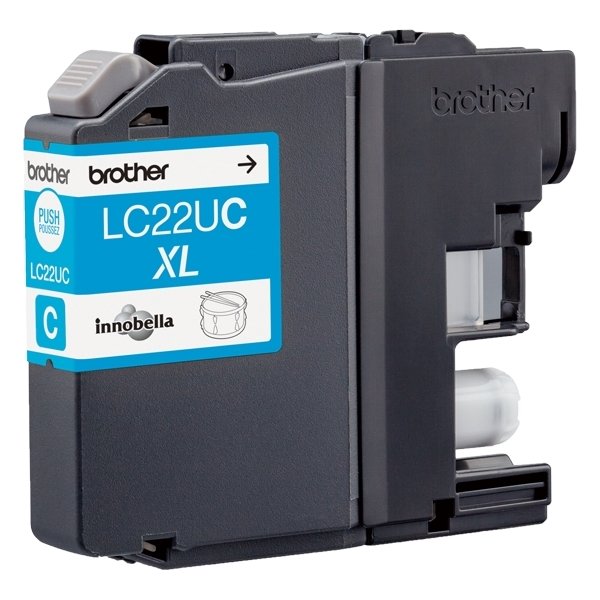 Brother LC22UC XL bläckpatron, cyan, 1200 s