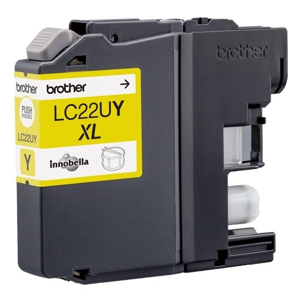 Bläckpatron Brother LC22UY XL Gul 1200 sidor