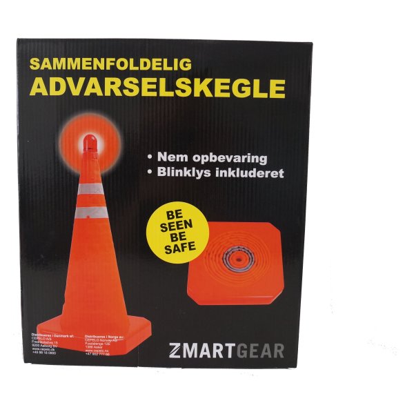 Varningskon med ljus Zmartgear Röd