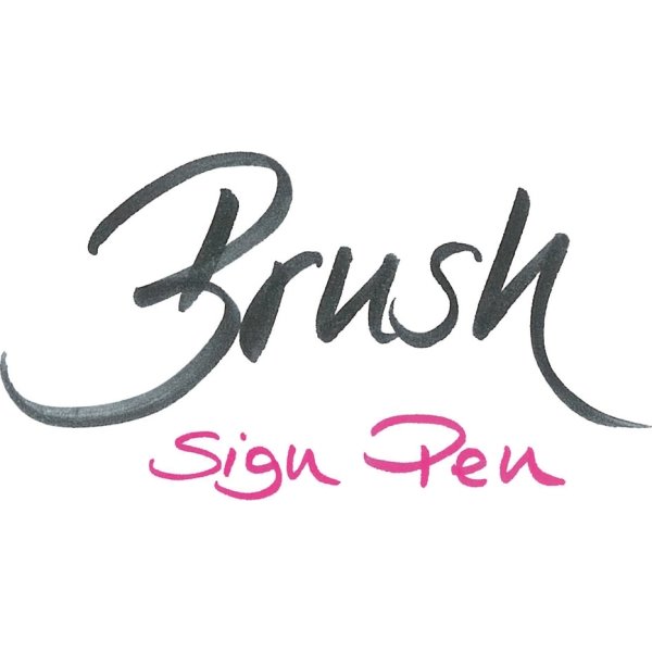 Pentel Brush SES15C Sign Pen, Röd