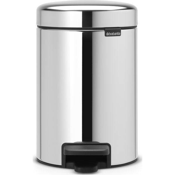 Brabantia Pedalspand 3 L, brilliant steel