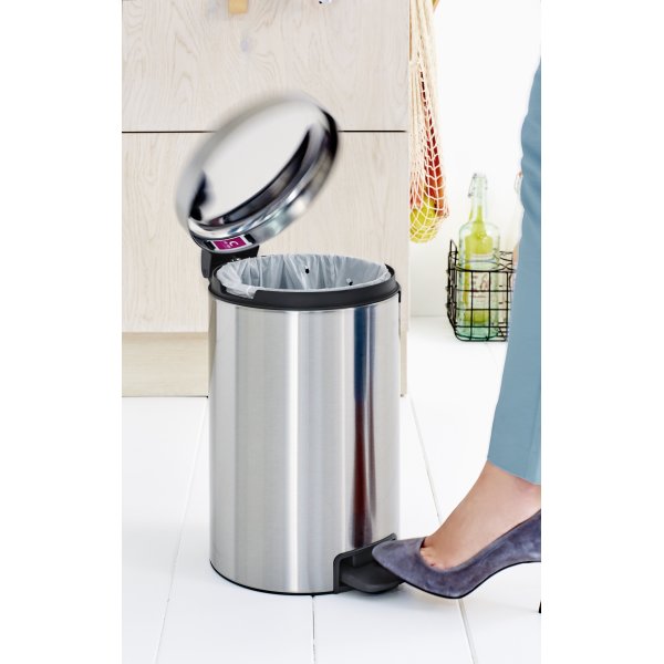 Brabantia Pedalhink, 12 L, matt steel FPP