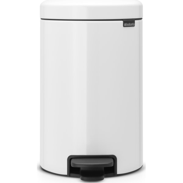 Brabantia Pedalspand, 12 L, metal, white
