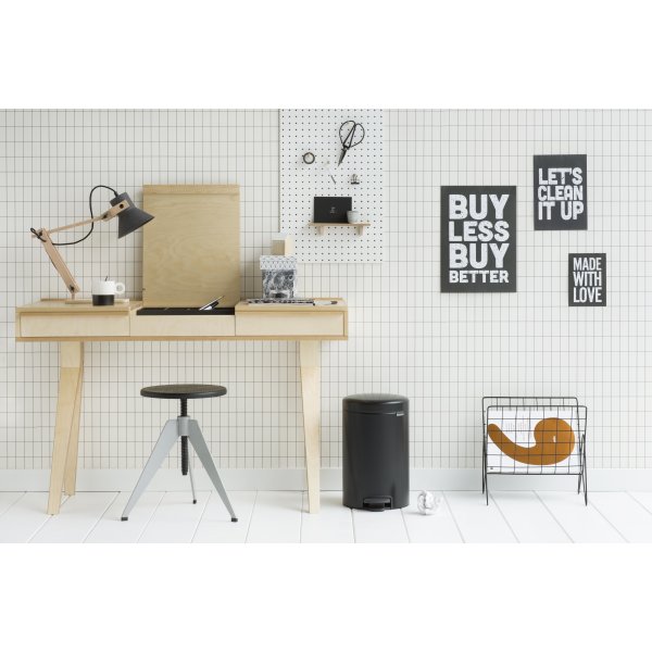 Brabantia Pedalhink 12 L, matt black