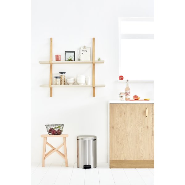 Brabantia Pedalhink 20 L, matt steel