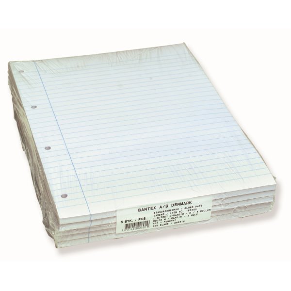 Bantex Block A4, linjerat, kantlimmat