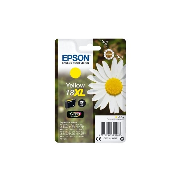 Bläckpatron Epson 18XL Gul 450 sidor
