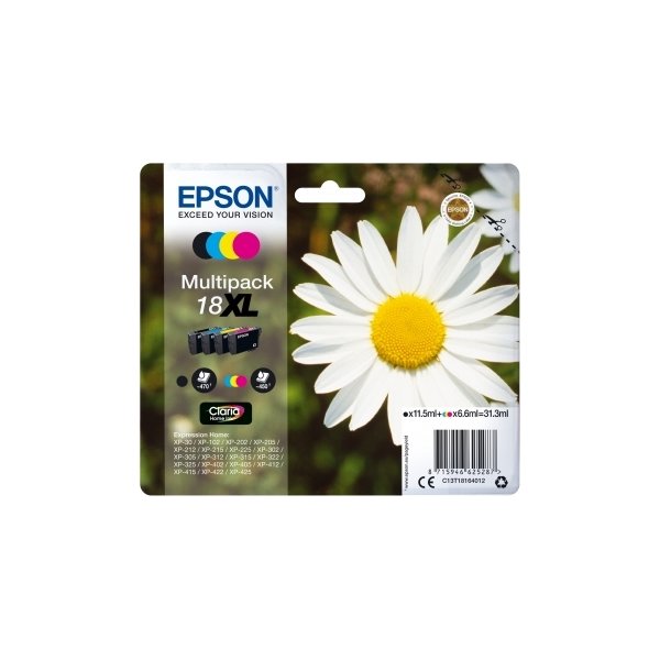 Bläckpatron Epson 18XL Flerpack 4 färger