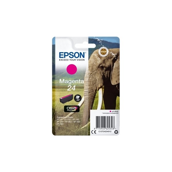 Bläckpatron Epson C13T24234012 Röd 360 sidor