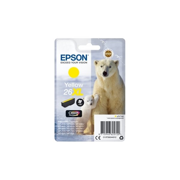 Bläckpatron Epson T2634 XL Gul 700 sidor