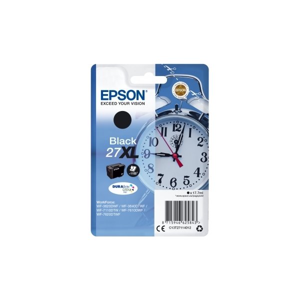 Epson 27XL bläckpatron, svart, 1100 s