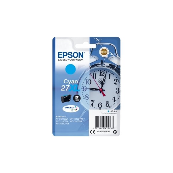 Bläckpatron Epson 27XL Blå 1100 sidor